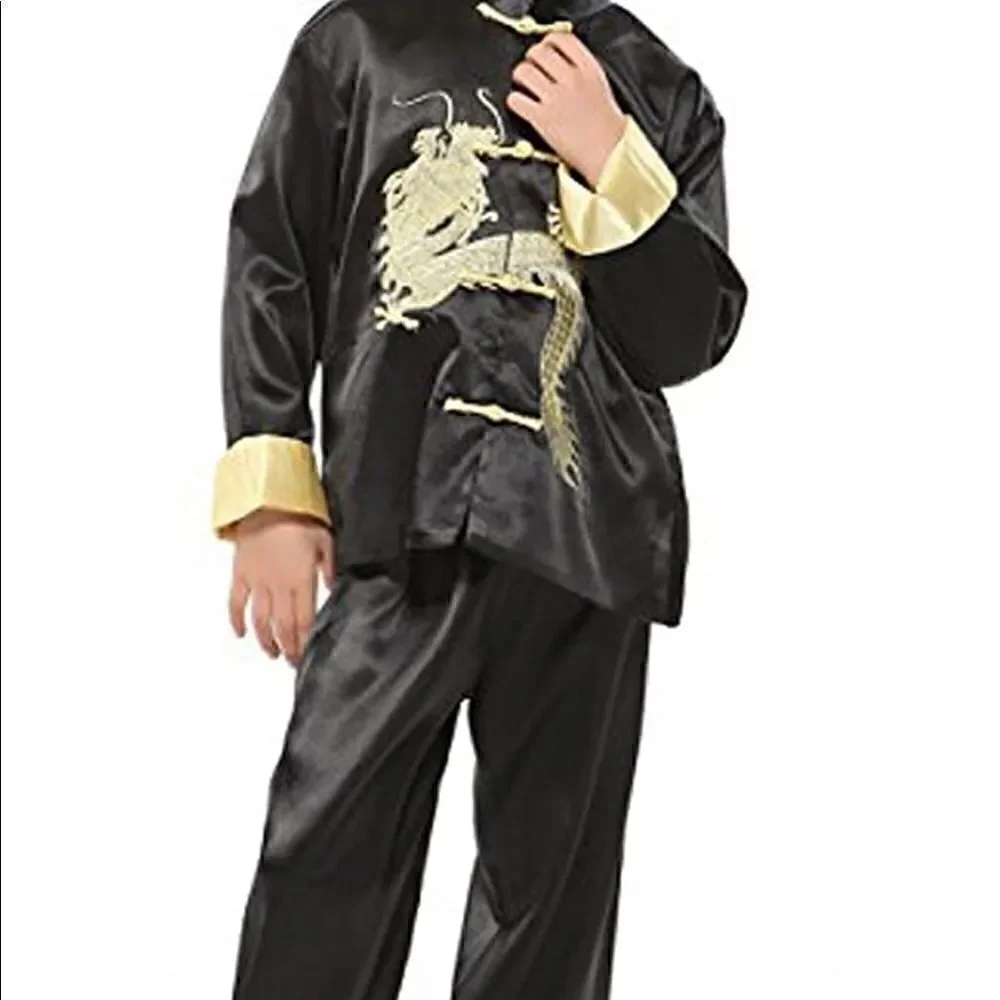 Chinese Dragon Kung Fu Outfit Tang Suit for Boys